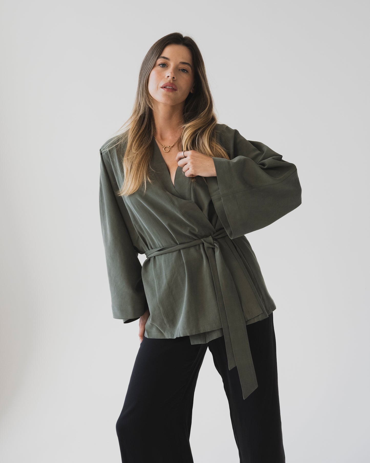 Kimono Allie Khaki
