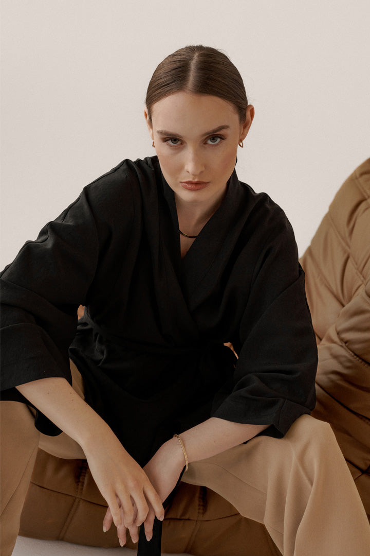 Kimono Allie Black