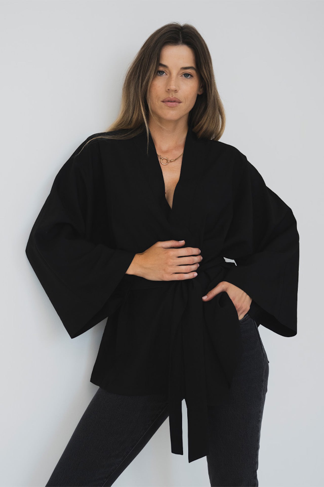 Kimono Allie Black