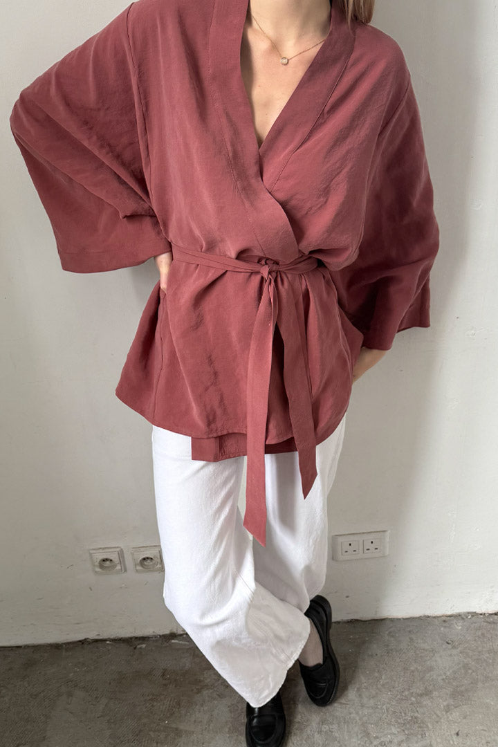 Kimono Allie Marsala