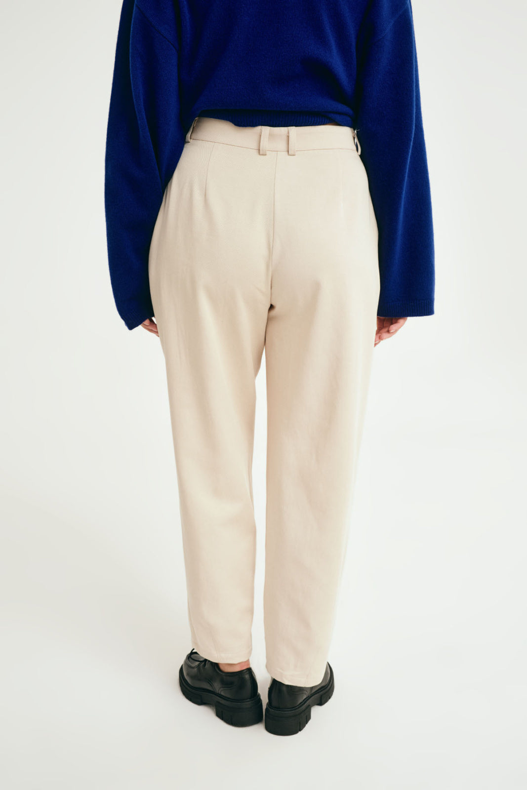 Kalhoty Barrel Beige