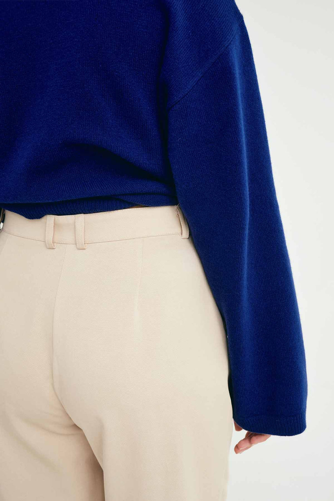Kalhoty Barrel Beige