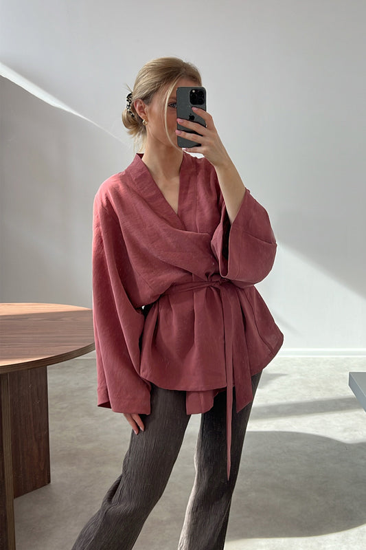 Kimono Allie Marsala