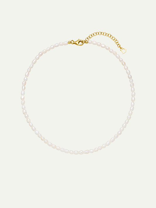 Perlový Choker Zlatý
